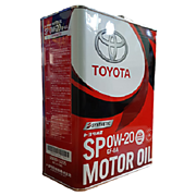 Масло моторное TOYOTA 0W20 4л SP синтетическое (Железная упаковка)