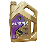 Масло моторное Mirax MX7 SAE 5w40 4л ACEA A3/B4 API SL/CF, синтетическое