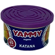 Ароматизатор с растит. наполнителем YAMMY, Органик, баночка "Katana" 