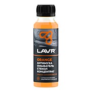 Жидкость стеклоомывающая LAVR (концентрат) на 5 литров,АнтиМуха Orange 120 мл