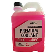 Антифриз LIVCAR PREMIUM COOLANT PINK -40 / всесезонный (2л)