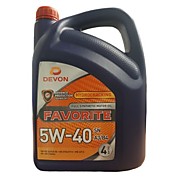 Масло моторное Devon 5w40 Favorite SN A3/B4, 4л Cинтетическое