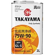 Масло 75w90, TAKAYAMA 1л GL-5 трансмиссионное полностью синтетическое