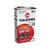 Масло моторное TAKAYAMA 5W20 SN/GF-5 синтетика 1л