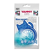 Ароматизатор подвес.YAMMY картон с пропиткой Котик "Blue Squash"