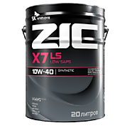 Масло моторное ZIC X7 10W-40 LS 20л SN/CF Dexos2 синтетика / В розлив