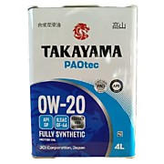 Масло моторное TAKAYAMA 0W20 SP/GF-6 синтетика 4л PAOtec