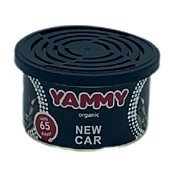 Ароматизатор с растит. наполнителем YAMMY, Органик, баночка "New Car" 42 гр