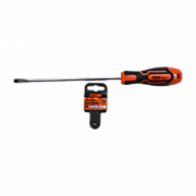 Отвертка "KmtTOOLS" плоская 2385579, 6*200мм, длина ручки=100мм