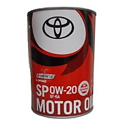 Масло моторное TOYOTA 0W20 1л SP синтетическое (Железная упаковка) 08880-13206