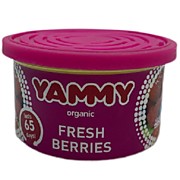 Ароматизатор с растит. наполнителем YAMMY, Органик, баночка "Fresh Berries" 62615