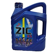 Масло моторное ZIC X5 10W40 4л Полусинтетика для бензиновых двигателей