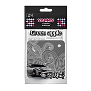 Ароматизатор подвес.YAMMY картон с пропиткой Квадрат "Green Apple"