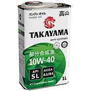 Масло моторное TAKAYAMA 10W40 SL/CF, А3/В4 полусинтетическое 1л