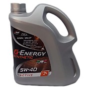 Масло моторное G-Energy Synthetic Active 5w-40 4л SN/CF,A3/B4